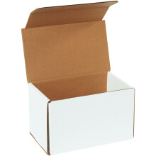 Boxes Fast BFM855 Golfkarton Verzenddozen, 8 x 5 x 5 Inch, Tuck Top Eenstuk, Medium Witte Verzenddozen (50 stuks)