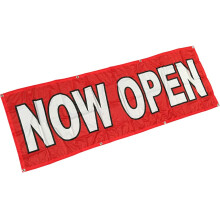4Less 2x6 Ft Nu Open Banner Store Sign Vinyl Alternatief - Stof rb