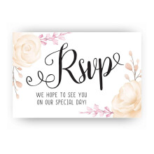 Lone Star Art Wedding RSVP Postcards - Set of 50 - Blank Wedding Stationery - Beautiful and Minimalist DIY Kit Wedding Planning Supplies for Unde