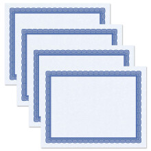 Executive Blue Parchment Certificate Papers - Paket med 100 laser- och blckstrleskrivare kompatibel fr Office Business Awards Graduation Schoo