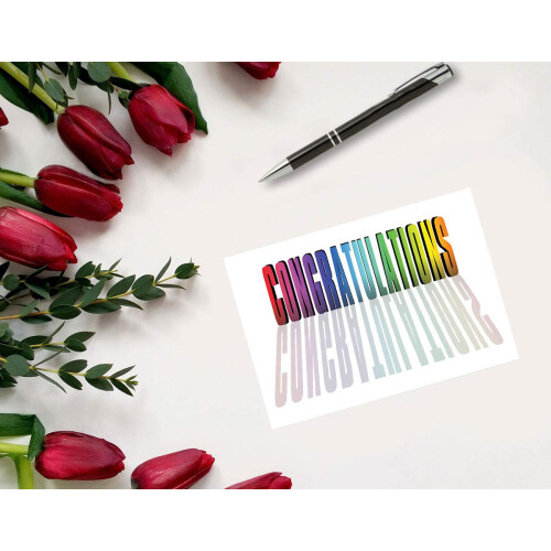 Congratulations Postcards - 4 x 6 Postcards - 50 Fun Congratulation Cards 1