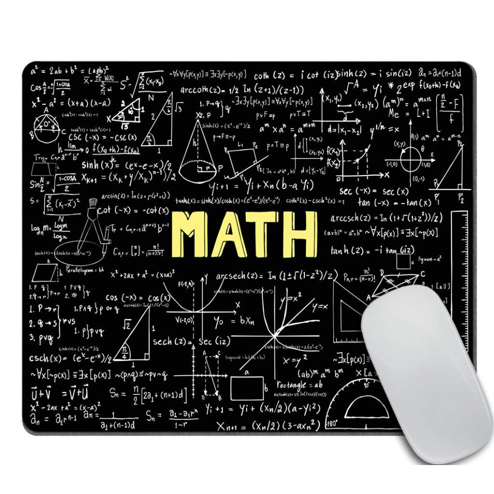 Amcove Cute Rectangle Mouse Pad Custom Mathematics Formulas Mousepad Non-Slip Rubber Gaming Mouse Pad Rectangle Mouse Pads For Computers Laptop 6280849575394