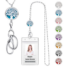 USANGERS Lanyards for Keys Women Cute Teacher Lanyards for ID Badges Strong Stainless Steel Chain Lanyard Keychain Necklace Long Name Tag Badge Holde