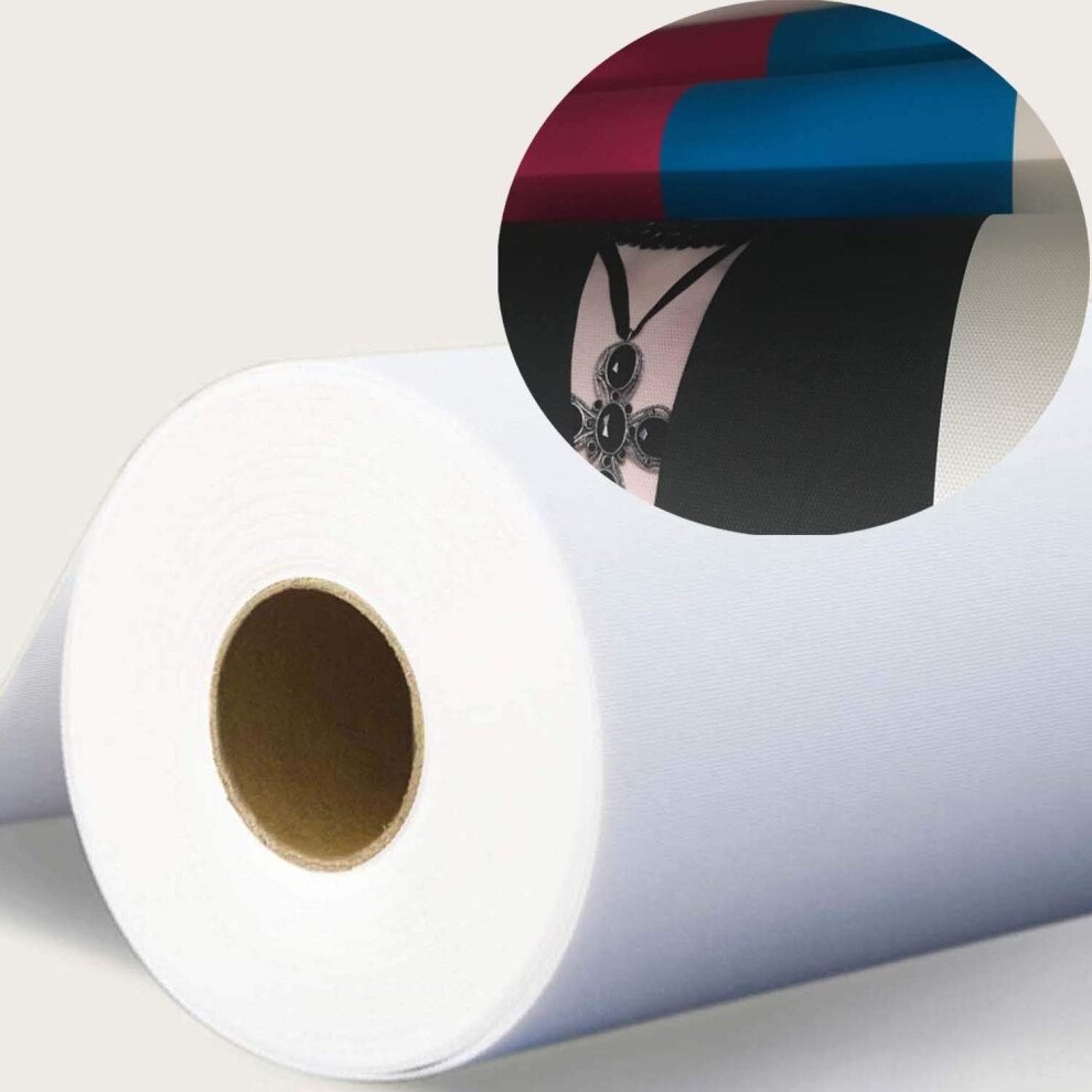 24""""x40ft Heavy-Duty Digital Inkjet Printing Canvas Waterproof and White Matte Finish GREAT for Water-Based Dye and Pigment Inkjet Printers