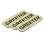 Greeter 1 x 3 Name Tag  Brushed Gold (3 Pack) 1