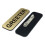 Greeter 1 x 3 Name Tag  Brushed Gold (3 Pack) 2