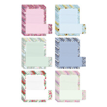 Bedre kontorprodukter Blomsterpapir brevpapirs?t 100 styks s?t (50 forede ark + 50 matchende konvolutter) Letter-st?rrelse 8,5 x 11 tommer 6 desi