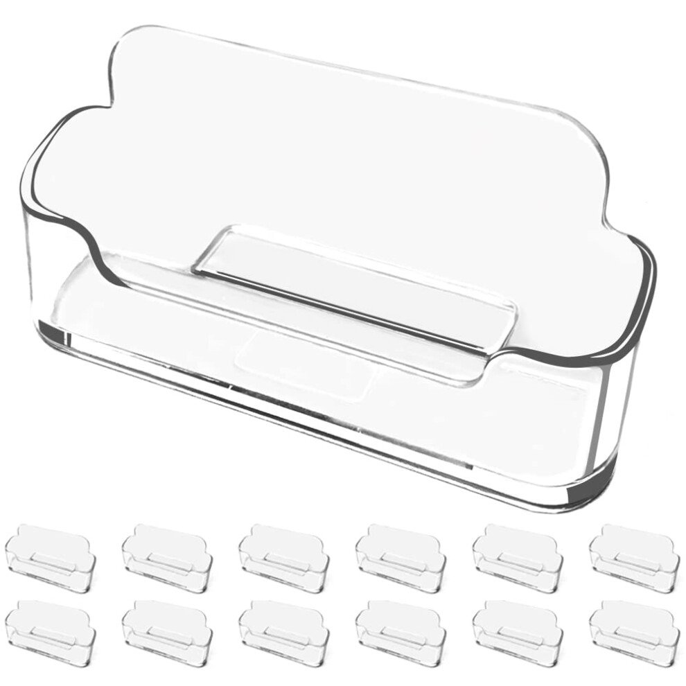 vrupin Business Card Holder for Desk - 16 Pack Acrylic Business Card Holder   Fits 30-50 Business Cards Display Business Card Stand Desktop Business C-image-OPC-PGC7DDX-NEW