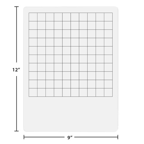 Dry Erase Board Blank Hundred Chart  Student Practice for School or Homeschool  Write In Numbers 1-100 1