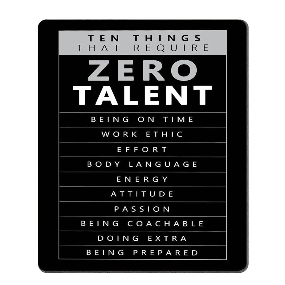 Ssoiu Tappetino Per Mouse Da Gioco Personalizzato, Tappetino Per Mouse Motivazionale Per Ufficio, Citazioni Positive Motivazionali Dieci Cose Che Richiedono Zero Talento, Tappetini Per Mouse-image