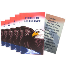 Westmon Works Pledge of Allegiance-kort B?rns bulk l?rere klassev?relsespakke lavet i USA S?t med 24
