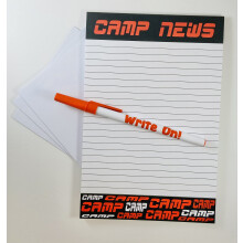 Sunny Marshmallow Camp News Briefpapier-Set