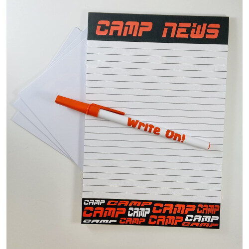 Sunny Marshmallow Camp News Briefpapier-Set