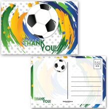 Stonehouse Collectie Voetbal Bedankt - We waarderen uw berichten - 10 x 15 cm sportansichtkaarten - Gemaakt in de VS (voetbal)