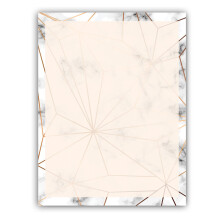 Stonehouse Collectie | Marmeren briefpapier | 8,5 x 11 | 60 briefpapiervellen | Gemaakt in de VS | Printervriendelijk