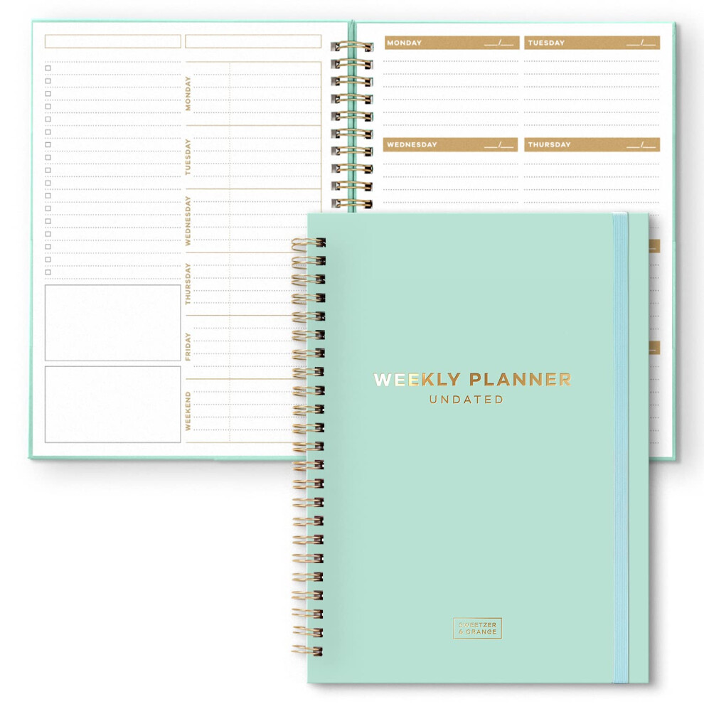 S&O Best Week Ever Undated Planner - Goal Journal to Your Life - 52 Week Undated Logbook- To Do List Scheduler- Habit Tracker organizer - Calendar Not-image-OPC-PGC7FSS-NEW