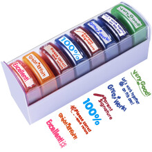 TickSelect Teacher Stamps til klasselokale klassificering 8PCS - Rektangul?r selvfarvet farverigt s?t til l?rere gaver med motiverende opmuntrend