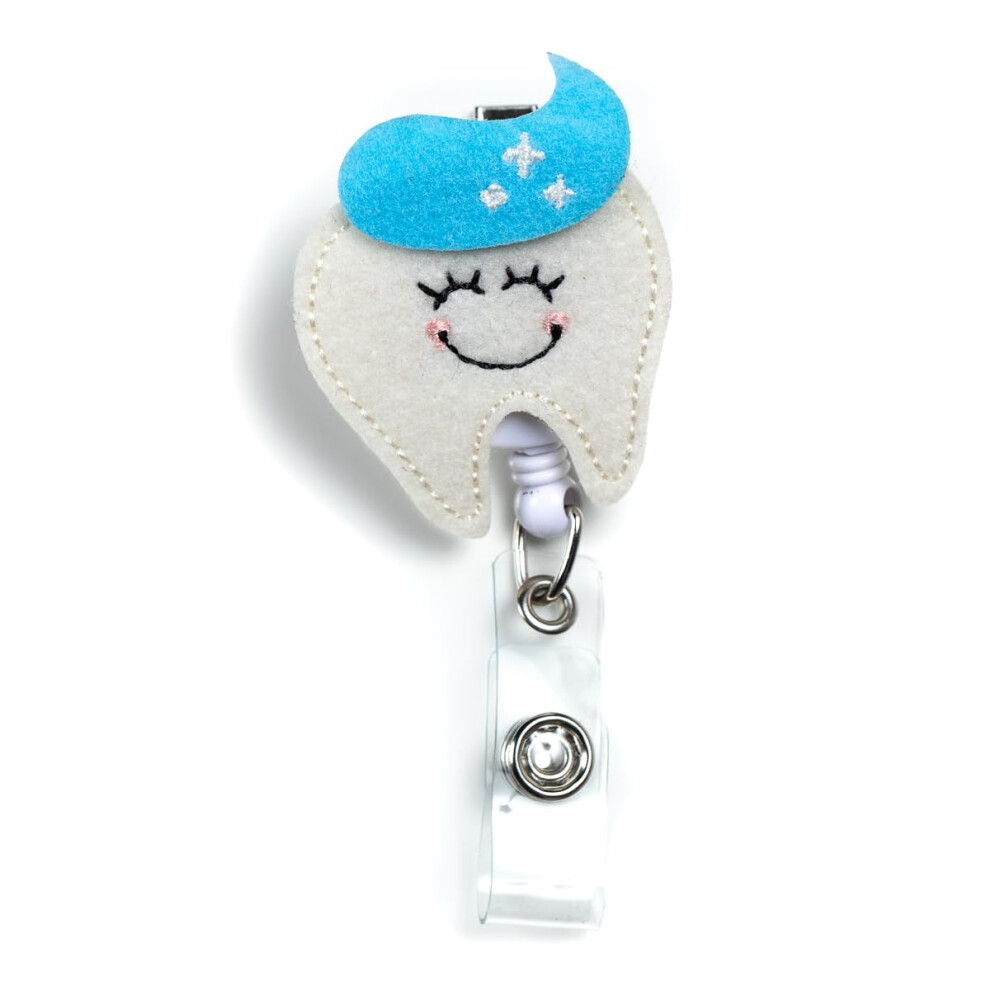 Porte-badge rétractable pour infirmières - Porte-badge en feutre pour infirmières, étudiants et enseignants - Joli porte-badge pour infirmières -