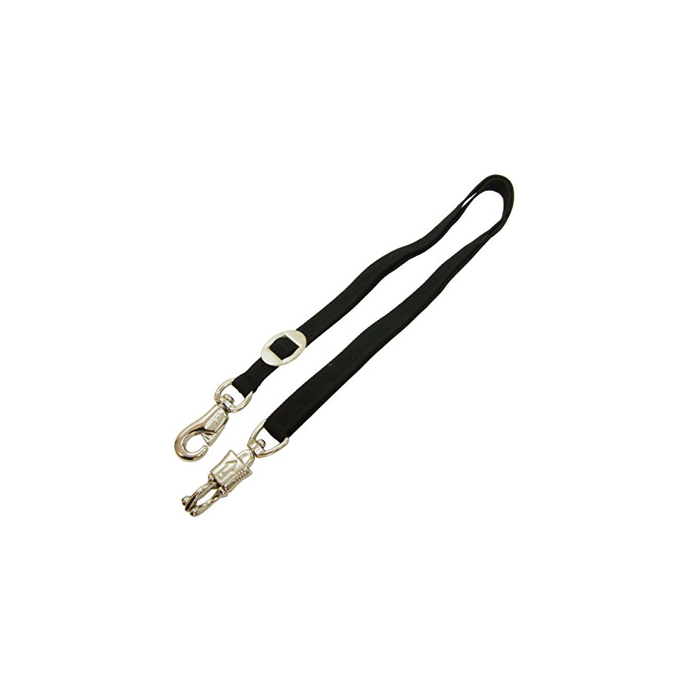 Cravate crois?e en nylon pour chevaux Intrepid International Stable Supplies, noire