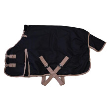AJ Tack 1200D Vandt?t vinterpony -t?ppe - 300 g tungv?gt valgdeltagelse med fleece krave skulderknapper og haleflap - sort 50 """"