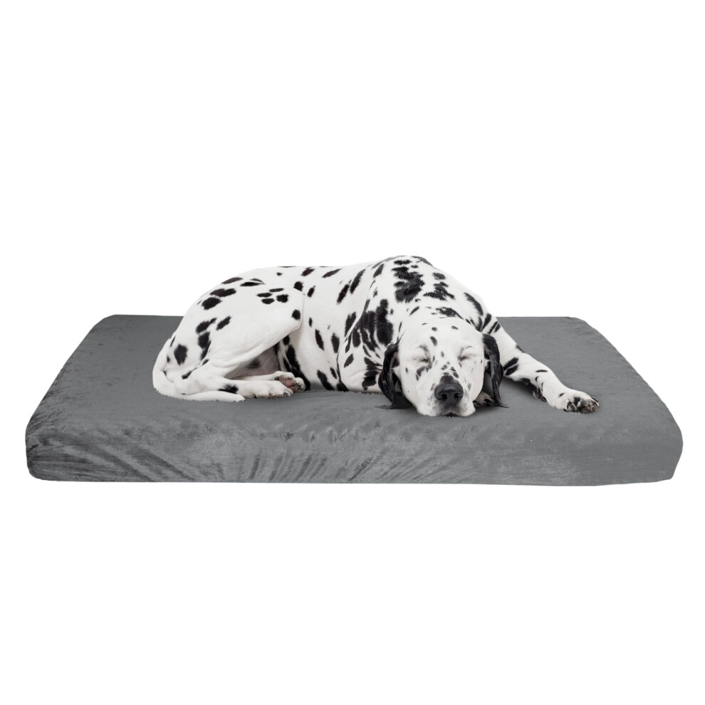 Panier orthop   dique pour chien - Panier double couche pour niche ou cage au sol avec housse amovible et lavable - Panier pour chien de grande tai
