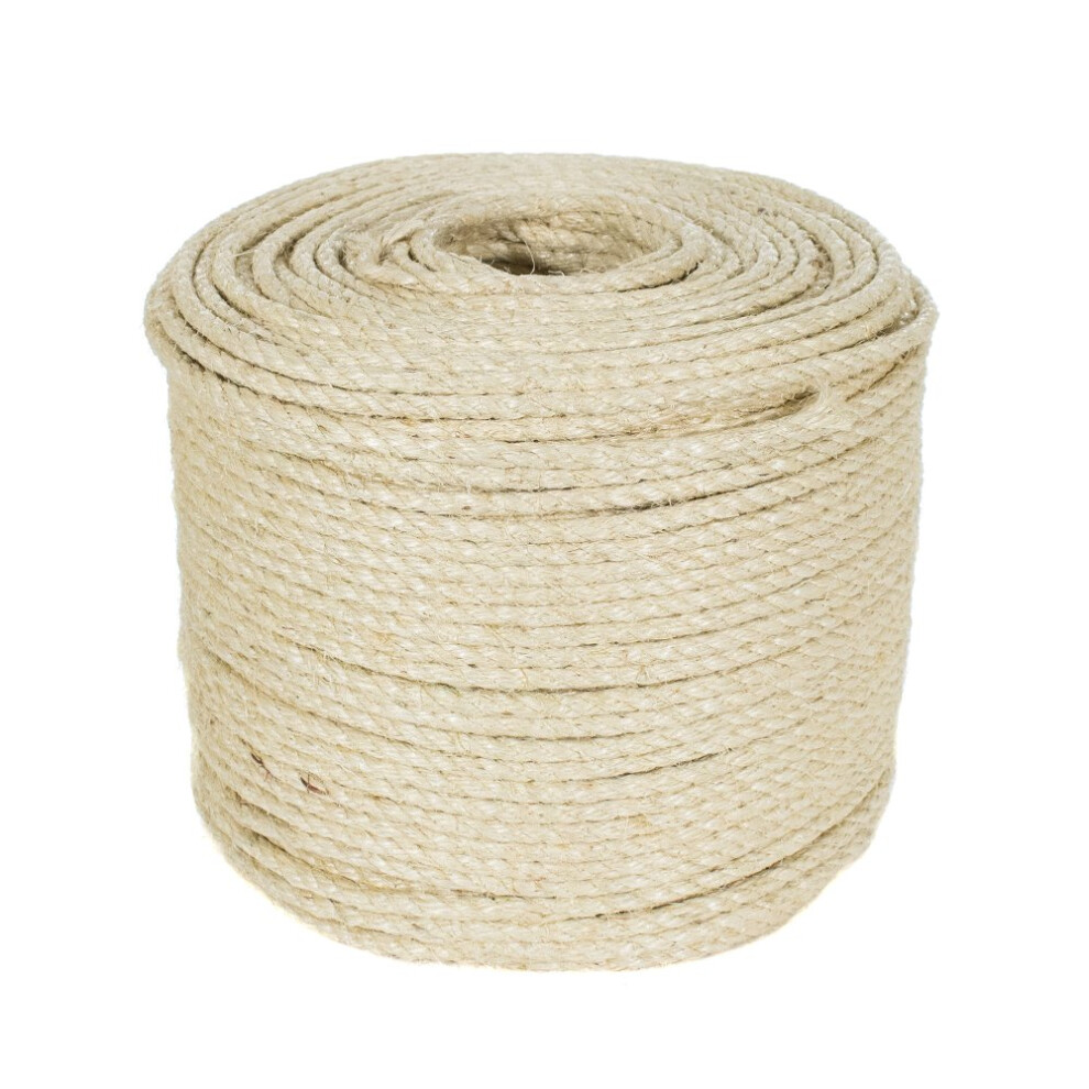 Corde en sisal torsad   e Golberg Premium 3/8 po - Sans danger pour les animaux - 100 pieds