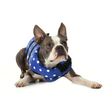 Seachoice Dog Redningsvest Justerbar redningsvest til hunde m/gribeh?ndtag Bl? Polka Dot St?rrelse XXS Op til 6 Lbs.
