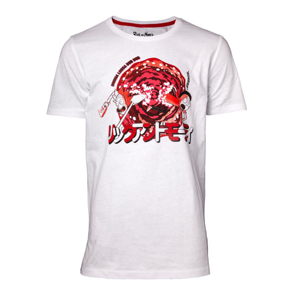 Rick And Morty (Xl) The Vortex T-Shirt, Male White
