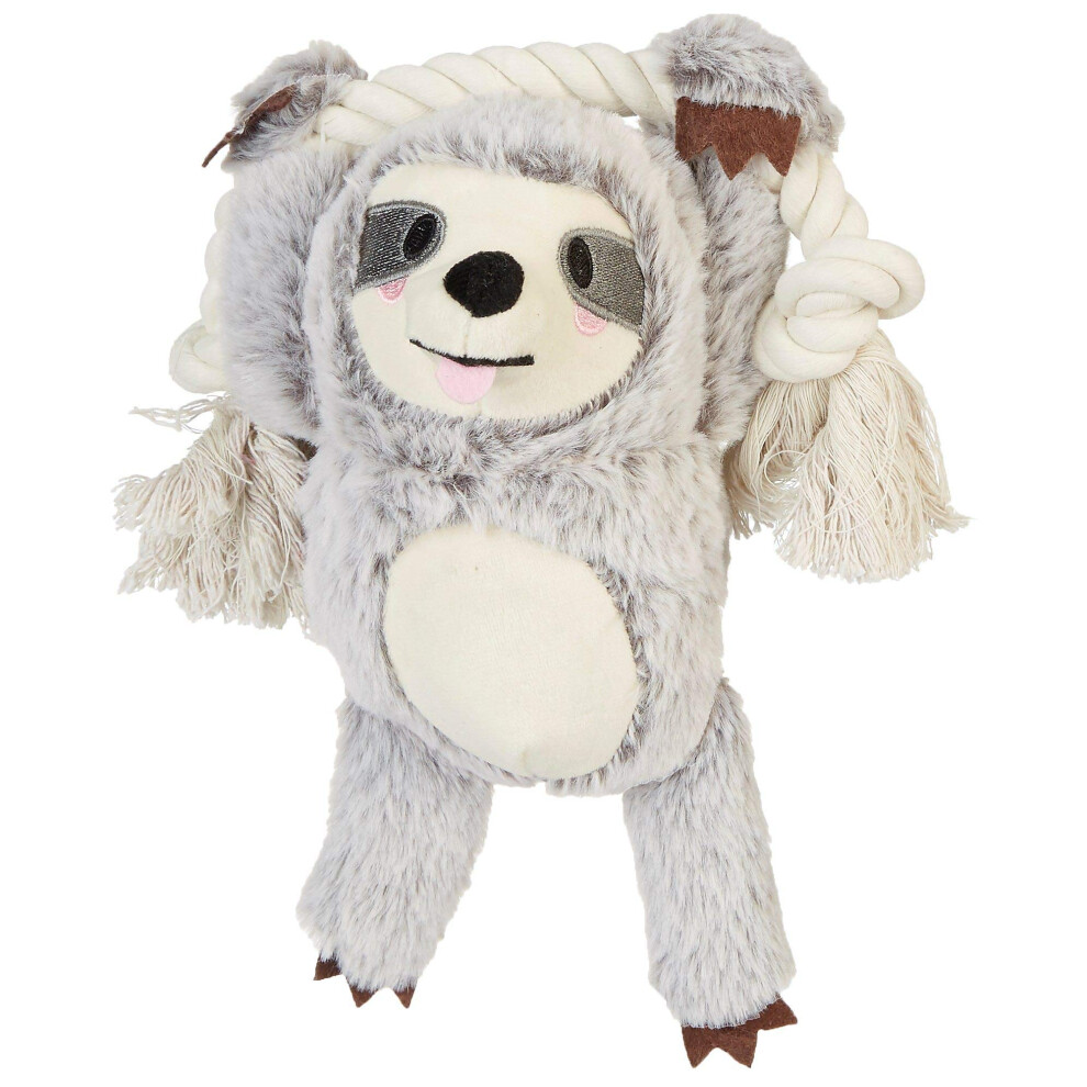 Photos - Dog Toy Fringe Studio  Girlie Sloth On A Rope Plsh Pet Toy (289372) 1 Count  289372(Pack of 1)