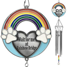 Rainbow Bridge Pet Memorial Windchime  Vrj rm a Rainbow Bridge-nl  Egy kutya vagy macska elvesztse lgott kedvence srja kzelben, hogy segts