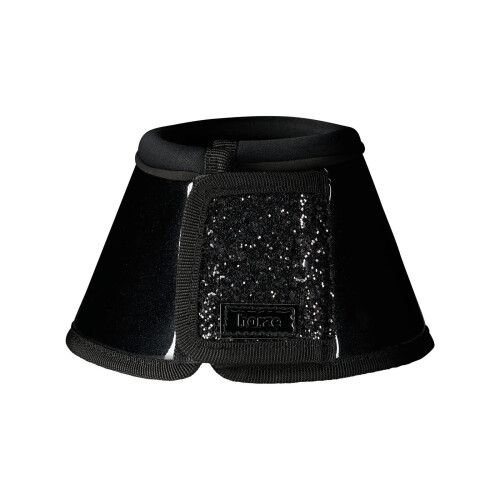 HORZE Bell Boots with Glitter - Black - L 2