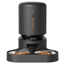 PETLIBRO Automatic Cat Food Dispenser for Two Cats 5L Auto Cat Feeder Dry Food Dispenser with Splitter & 2 Stainless Bowls  10s Meal Call and Timer Se