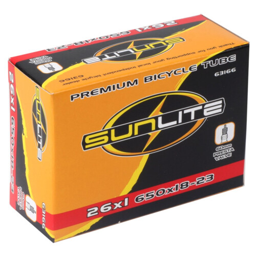 Sunlite Standard Presta ventilr?r 650c x 18-23 (26 x 1) / 60 mm sort