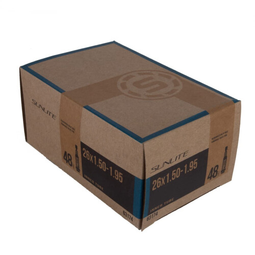 Sunlite Standard Presta ventilr?r 26 x 1,50-1,95"""" / 48 mm sort