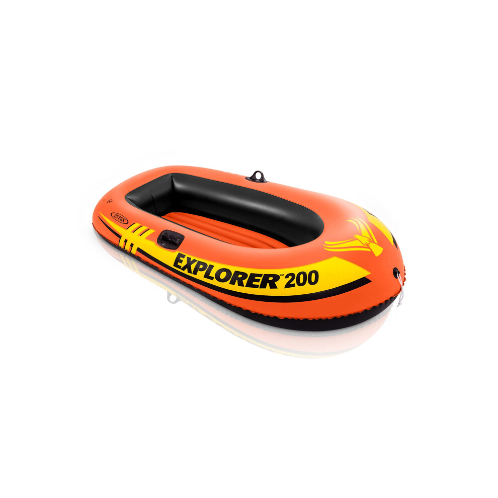 Intex Explorer 200 Inflatable 2 Person Capacity Pool & Lake Fishing Raft Boat