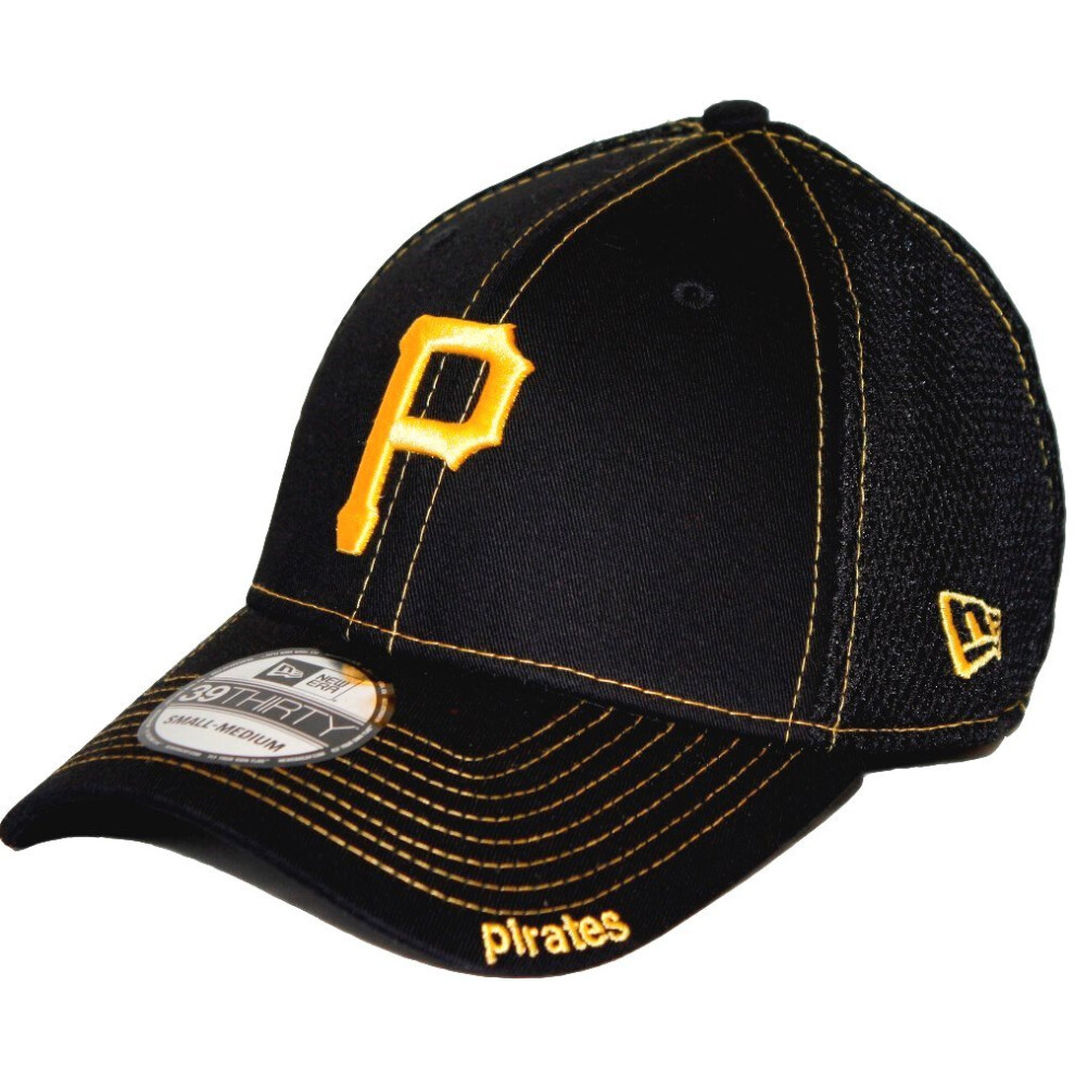 MLB Pittsburgh Pirates Neo Fitted Baseball Cap  Black  Small/Medium