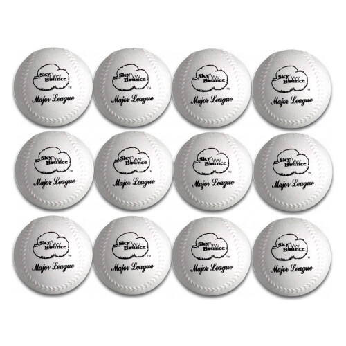 Sky Bounce Sponge Baseball (vit 12-pack)