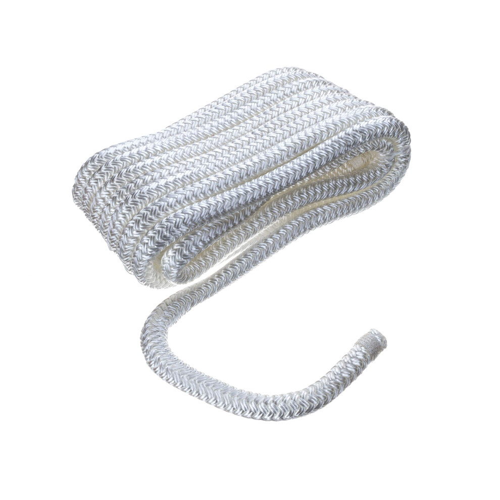 Seachoice Cavo Di Collegamento In Nylon A Doppia Treccia, 1,27 Cm X 5,8 M, 40121, Colore: Bianco-image