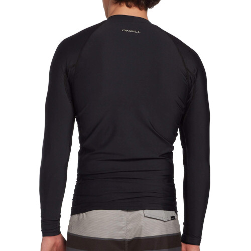 O'Neill Wetsuits Herren Basic Skins UPF 50+ Langarm-Rashguard, Schwarz, Gr      e L 2