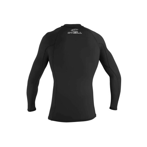 O'Neill Wetsuits Herren Basic Skins UPF 50+ Langarm-Rashguard, Schwarz, Gr      e L 1
