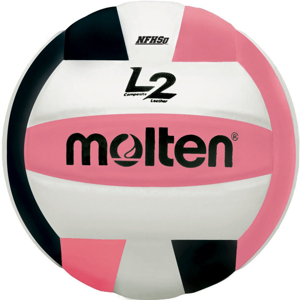 Molten Premium Competition L2 Volleyball  NFHS Approved  Black/Pink/White-image-OPC-PGC7KK2-NEW