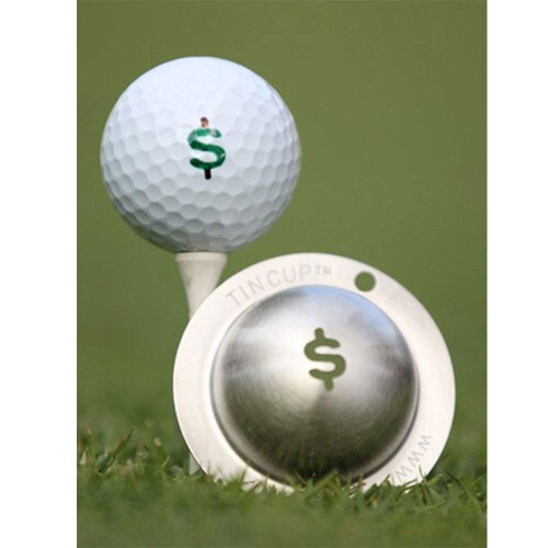 Tin Cup Nassau Golfbold Markering Stencil St?l