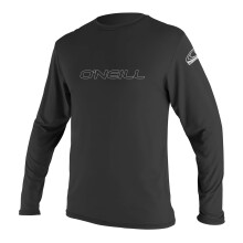 O'Neill Wetsuits Heren Standaard O'Neill Basic Skins UPF 50+ Lange Mouw Zonneshirt Zwart X-Large