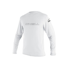 O'Neill Heren Basic Skins UPF 50+ Lange Mouw Zonneshirt Wit M
