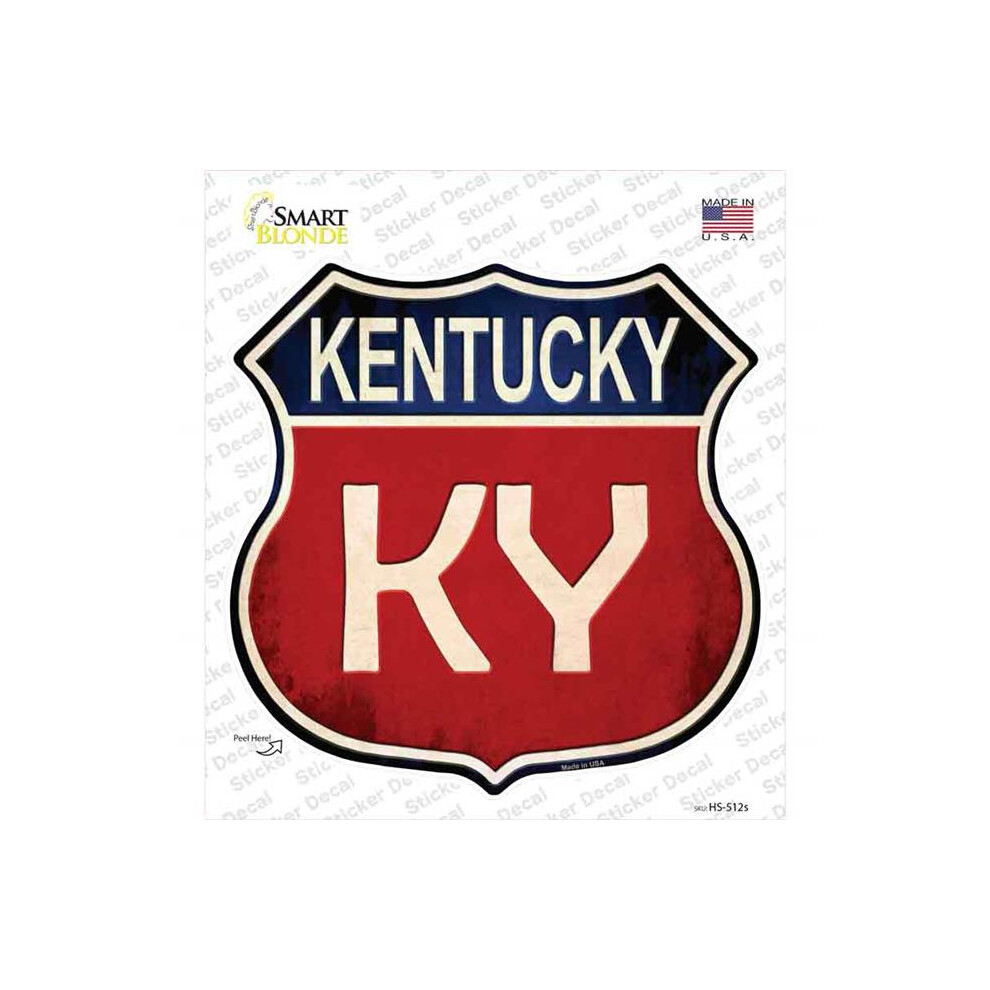 Smart Blonde Hs-512S-M Kentucky Novelty Highway Shield Sticker Decal - Medium 792636445408