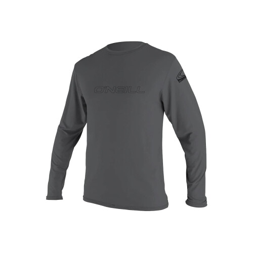O'Neill Wetsuits Herren Standard Basic Skins 50+ Langarm-Sonnenhemd, Smoke, Medium