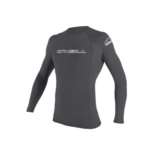 O'Neill Wetsuits Herren Basic Skins 50+ Langarm-Rashguard-Shirts Smoke Medium US