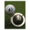 Tinnen beker surft op golfbalmarkering 1