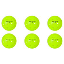 Dura Fast 40 Pickleballen | Pickleballballen voor buiten | Neon | Pak van 6 | USAPA goedgekeurd en goedgekeurd voor professionele toernooiprestaties