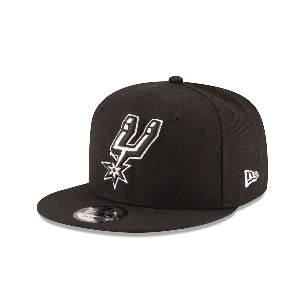 New Era Men's Nba San Antonio Spurs Adult Nba 9Fifty Team Color Basic Snapback Cap Osfa Black Stocknba-950 Otc